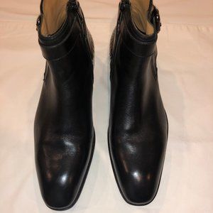 Speroni Men Black Chelsea Leather Boots (US 8)